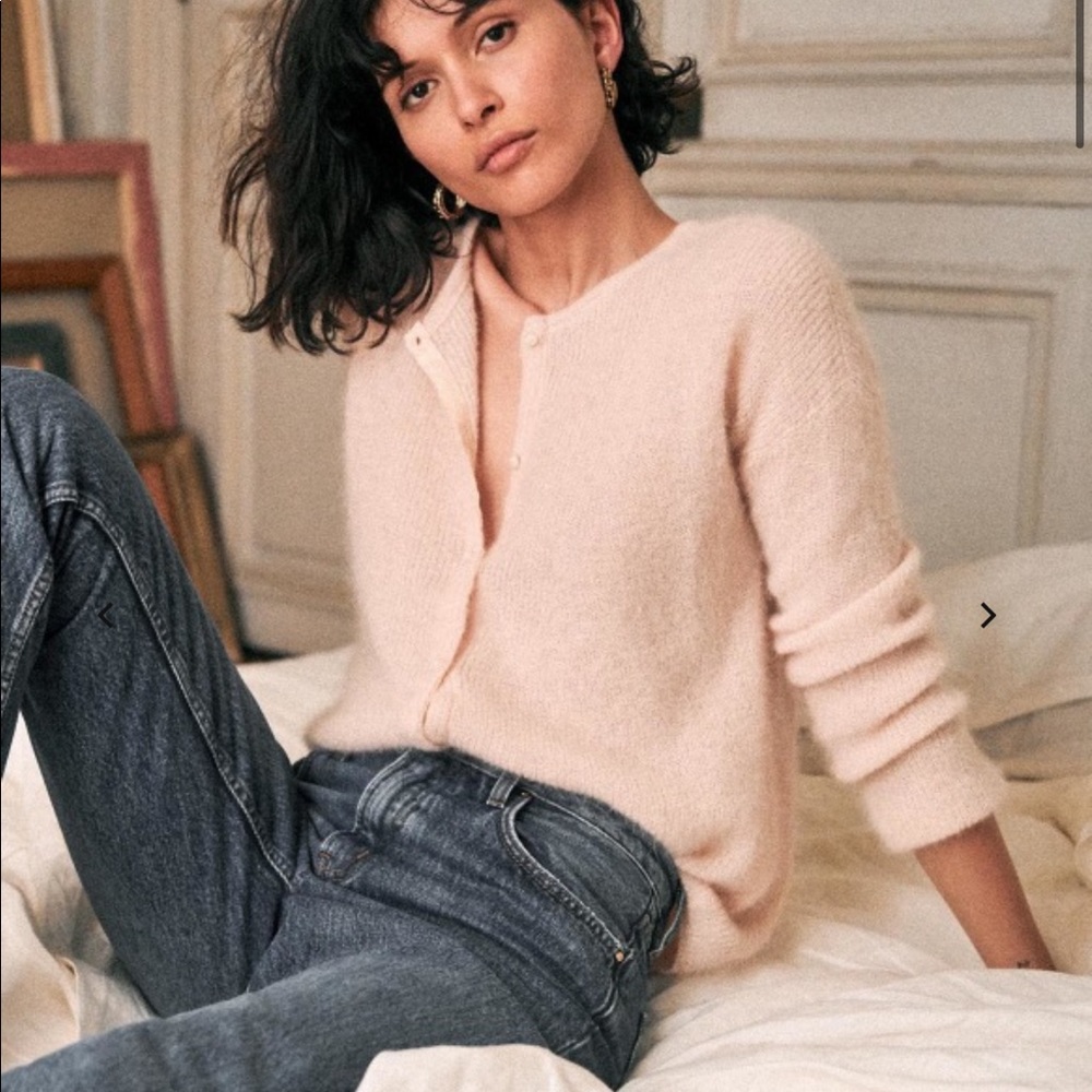 Sezane best selling GASPARD JUMPER in Nude